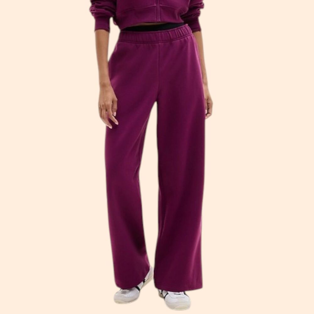 Athleta Forever Fleece Wide Leg Pants